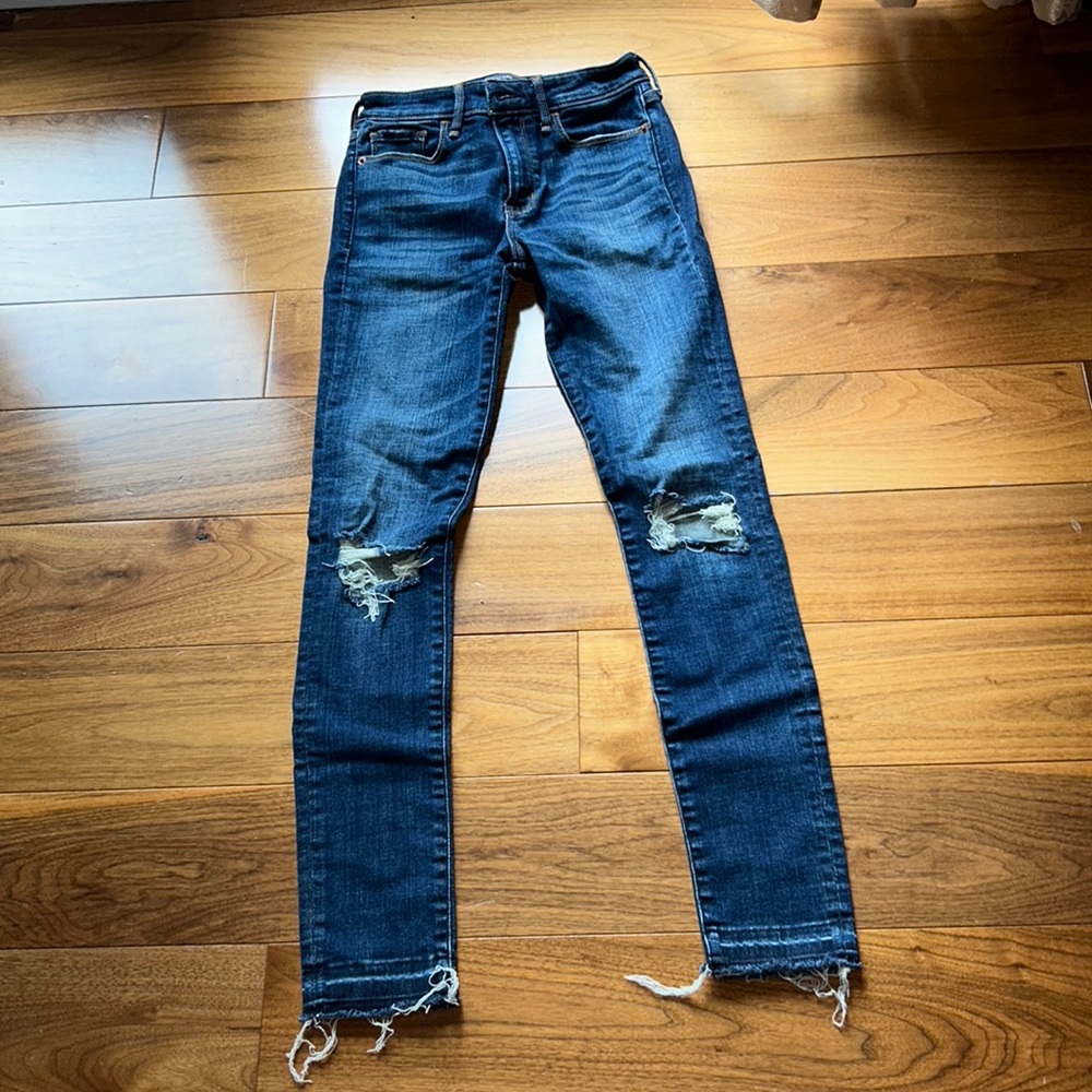 Abercrombie and Fitch ripped jeans